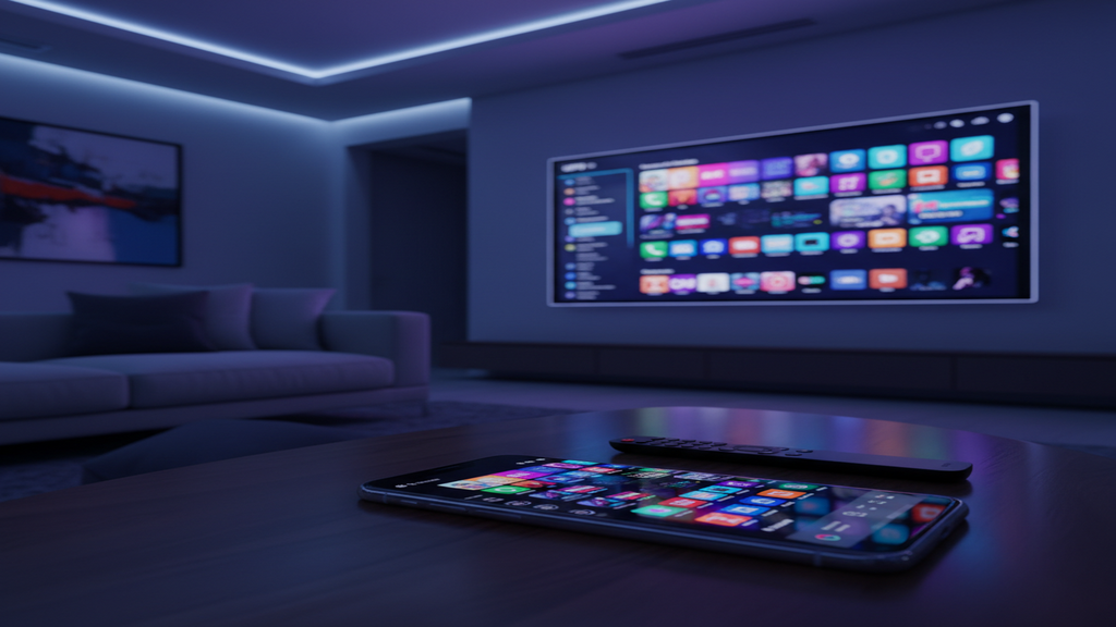 Comparaison visuelle montrant les avantages d'un abonnement IPTV sur une Smart TV face à une télévision classique avec une antenne.