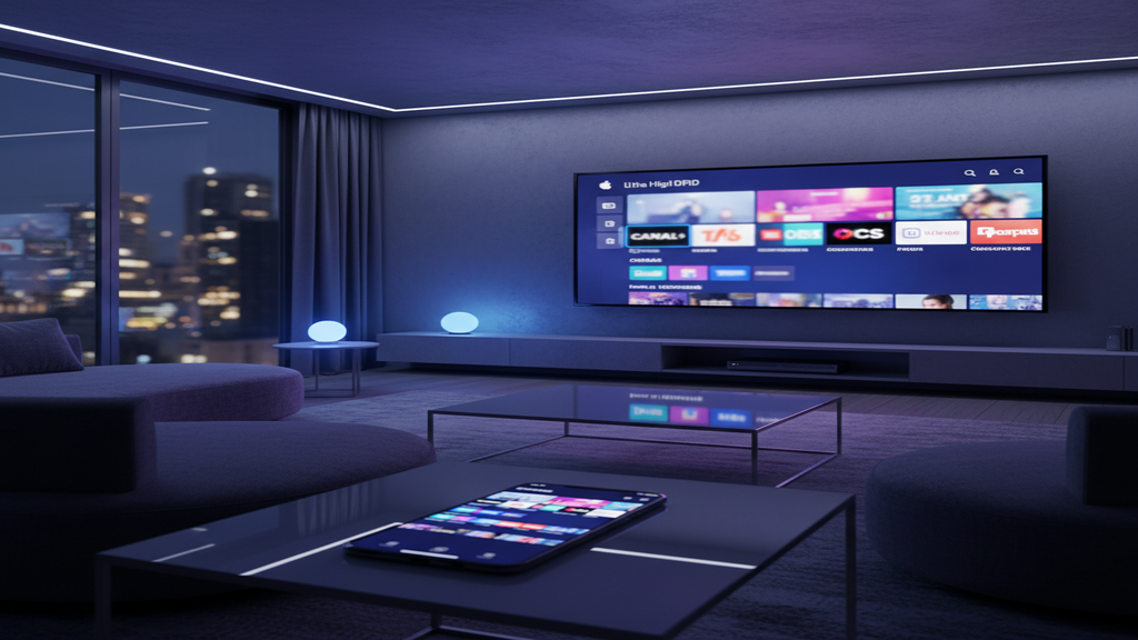 Analyse des avis sur les services IPTV les plus utilisés en France sur un écran de Smart TV