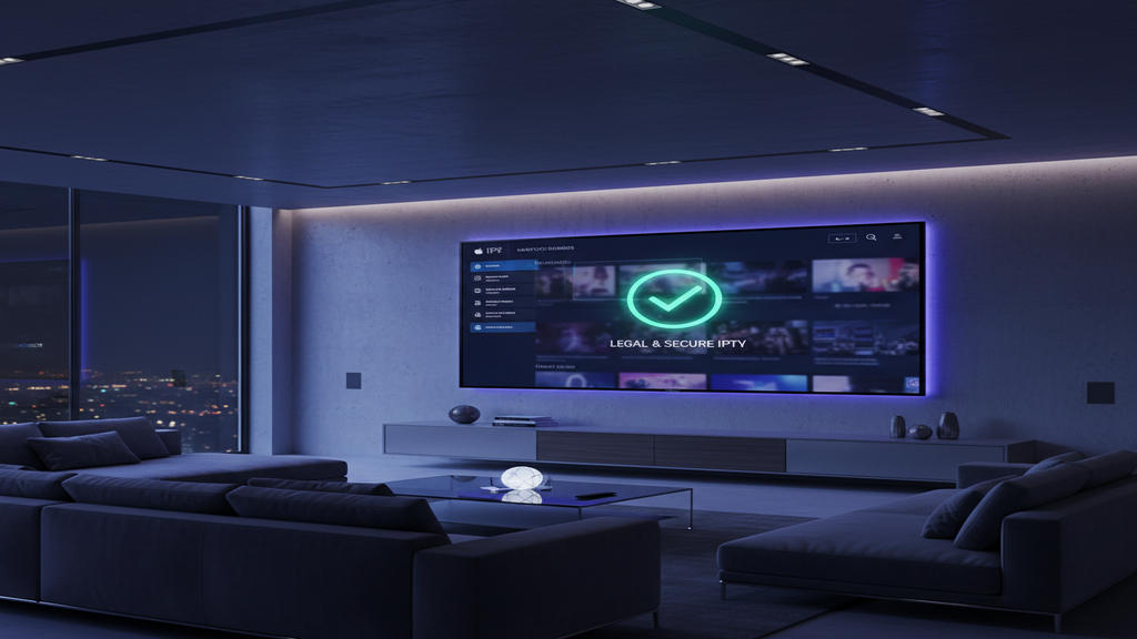 Guide complet sur l'IPTV légal avec un cadenas symbolisant la sécurité