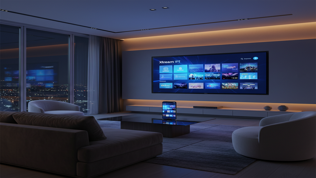 Guide complet sur la technologie Xtream IPTV avec des logos d'applications TV